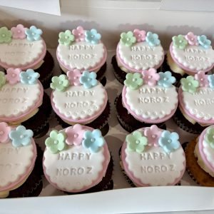 Floral Message Cupcakes