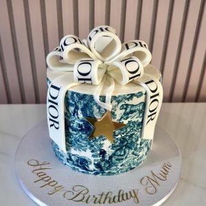 Dior Toile Gift Cake